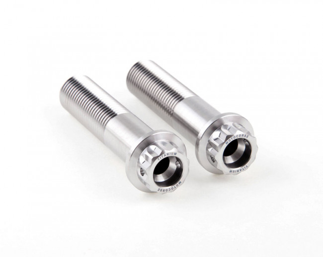 Motocorse Titanium Eccentric Rear Axle Pinch Bolts For MV Agusta Models Motocorse Titanium Eccentric Rear Axle Pinch Bolts For MV Agusta Models